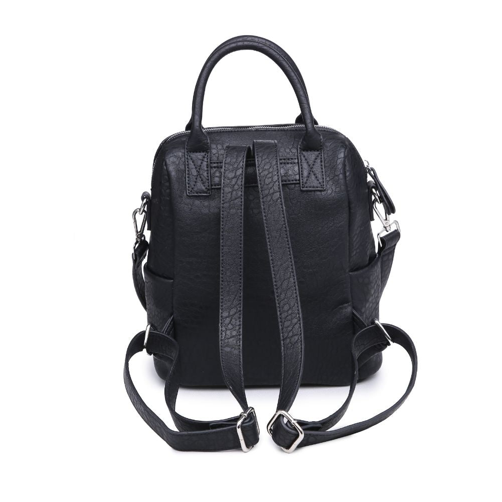 Product Image of Urban Expressions Andre Textured Backpack NA-840611164452 View 3 | Black