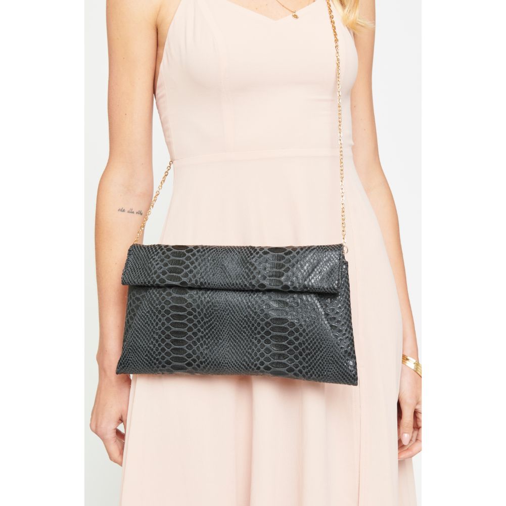 Woman wearing Black Urban Expressions Emilia Clutch 840611171245 View 1 | Black