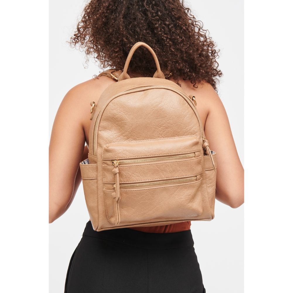 Woman wearing Nutmeg Urban Expressions Reva Backpack 840611185266 View 1 | Nutmeg