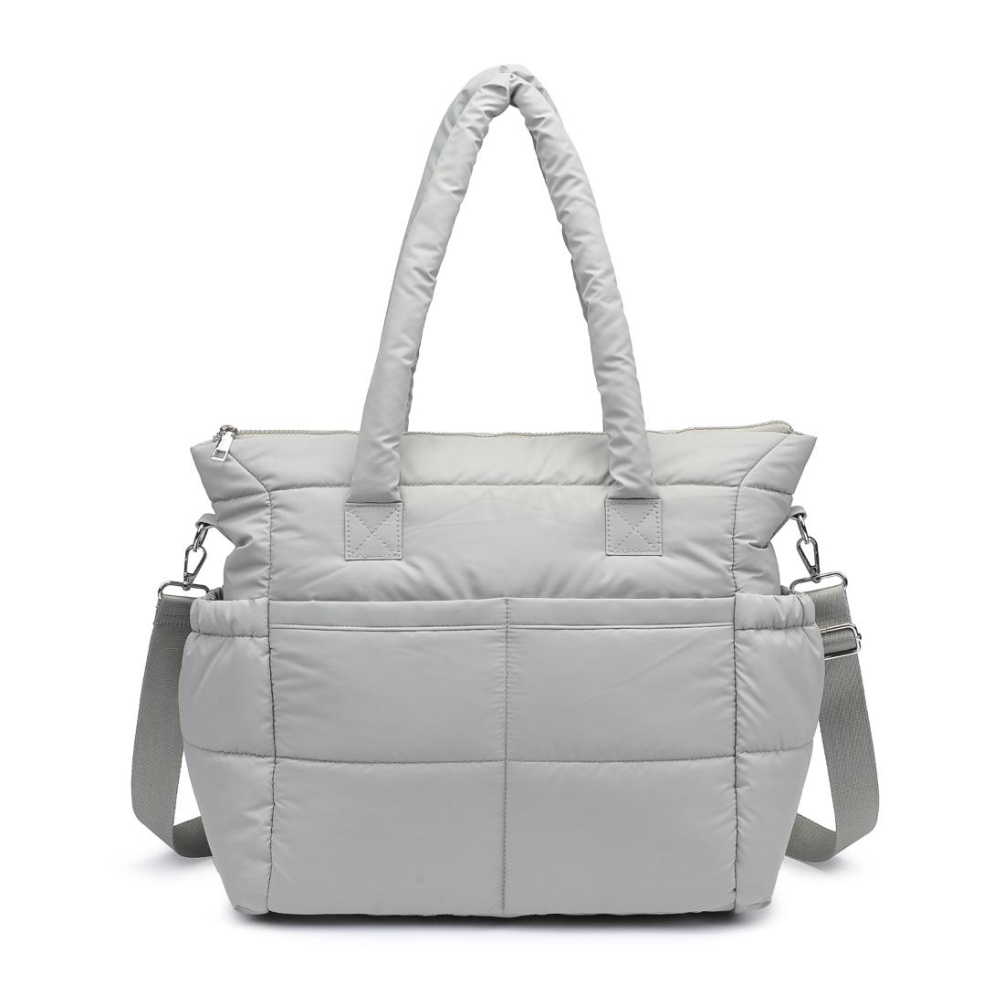 Product Image of Urban Expressions Jetsetter Tote 840611195098 View 5 | Sage Grey