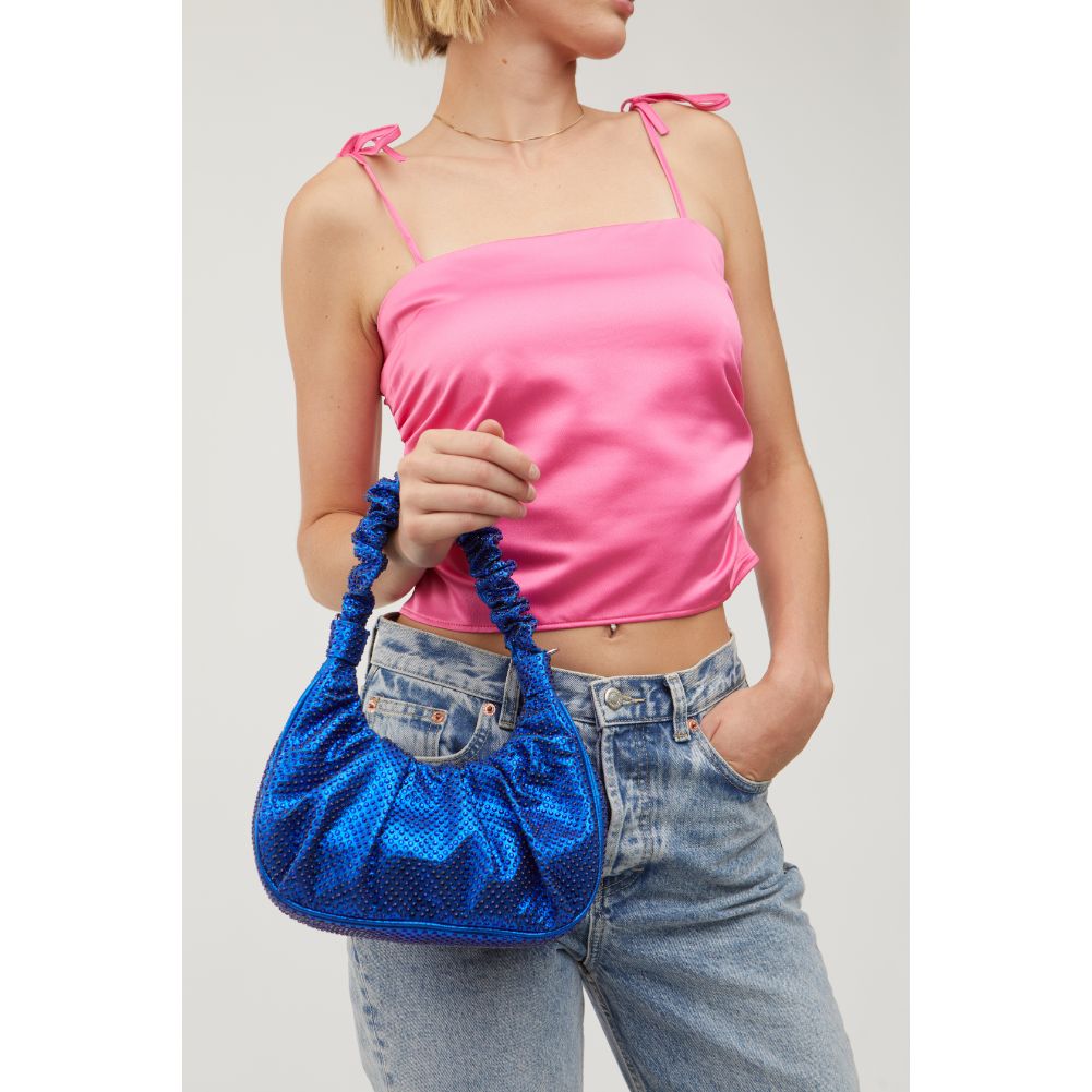 Woman wearing Blue Urban Expressions Trina Crossbody 840611115249 View 1 | Blue