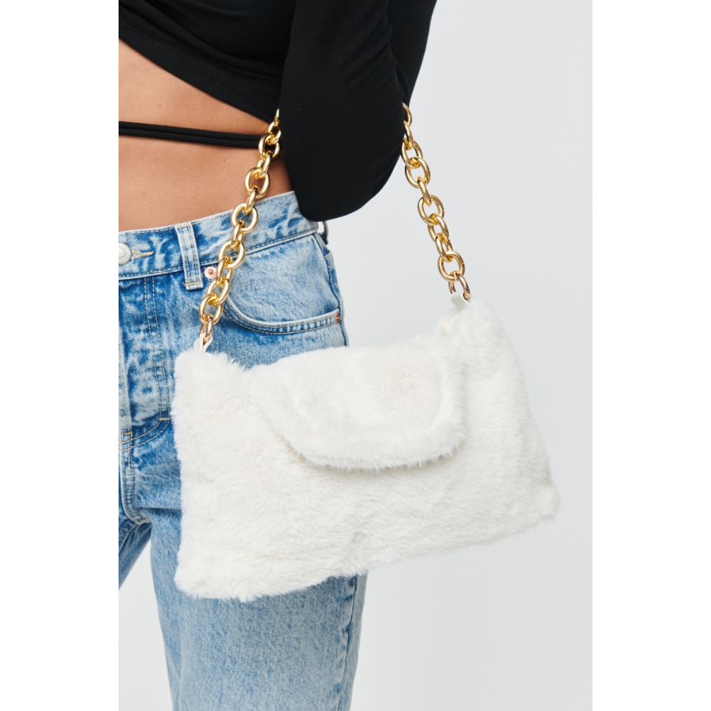 Woman wearing Oatmilk Urban Expressions Prudence Crossbody 840611103932 View 1 | Oatmilk