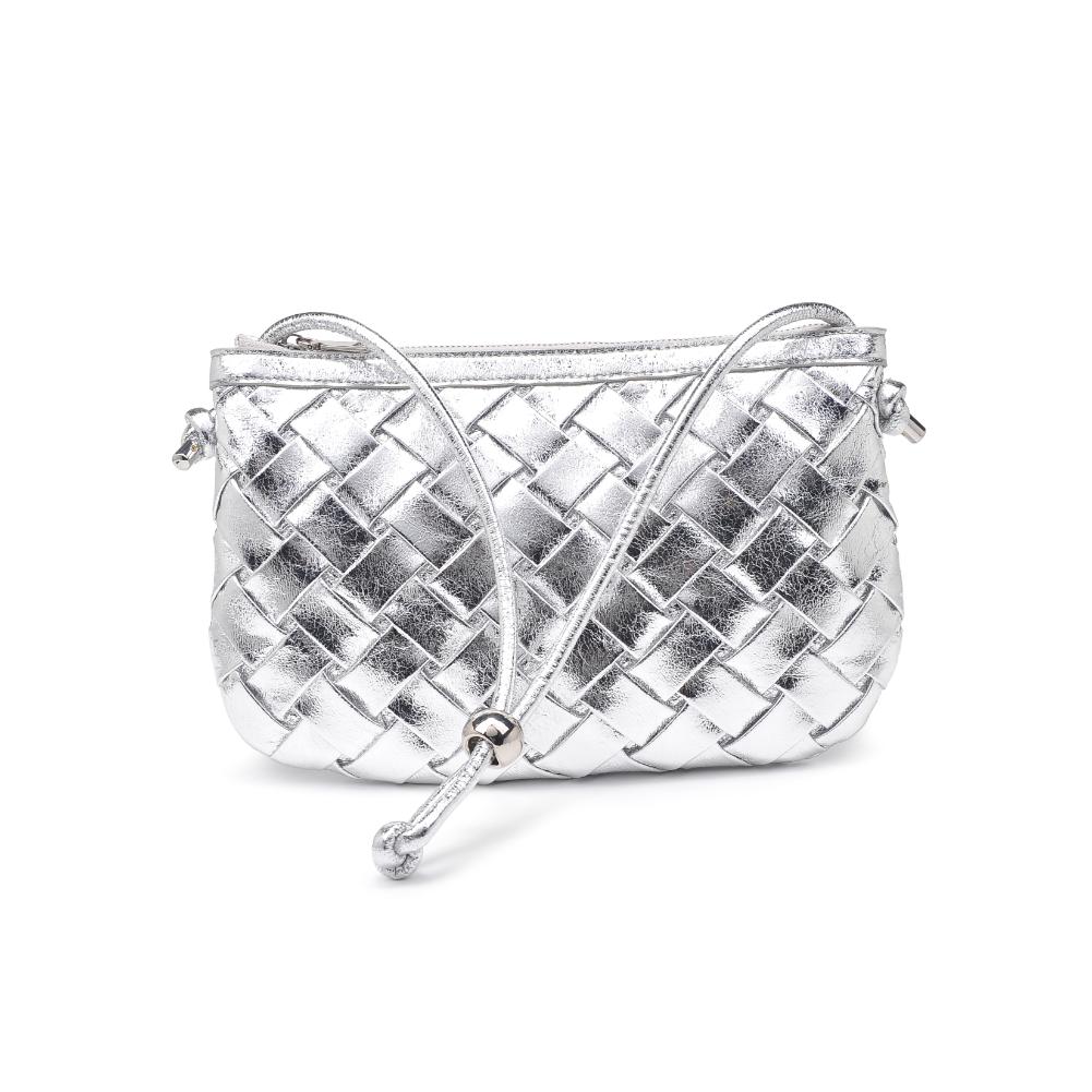 Product Image of Urban Expressions Regina Shoulder Bag 840611123619 View 5 | Silver