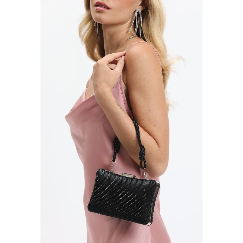 Woman wearing Black Urban Expressions Dolores Evening Bag 840611190222 View 2 | Black