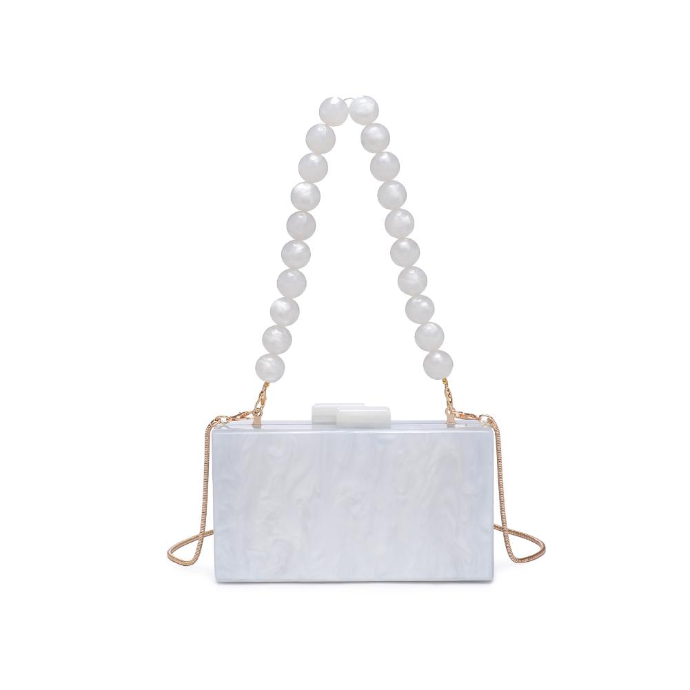 Product Image of Urban Expressions Lotus Evening Bag 840611191595 View 7 | White