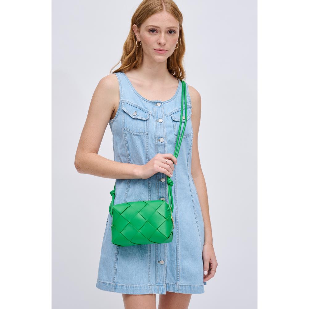 Woman wearing Green Urban Expressions Kennedy Crossbody 840611126740 View 1 | Green