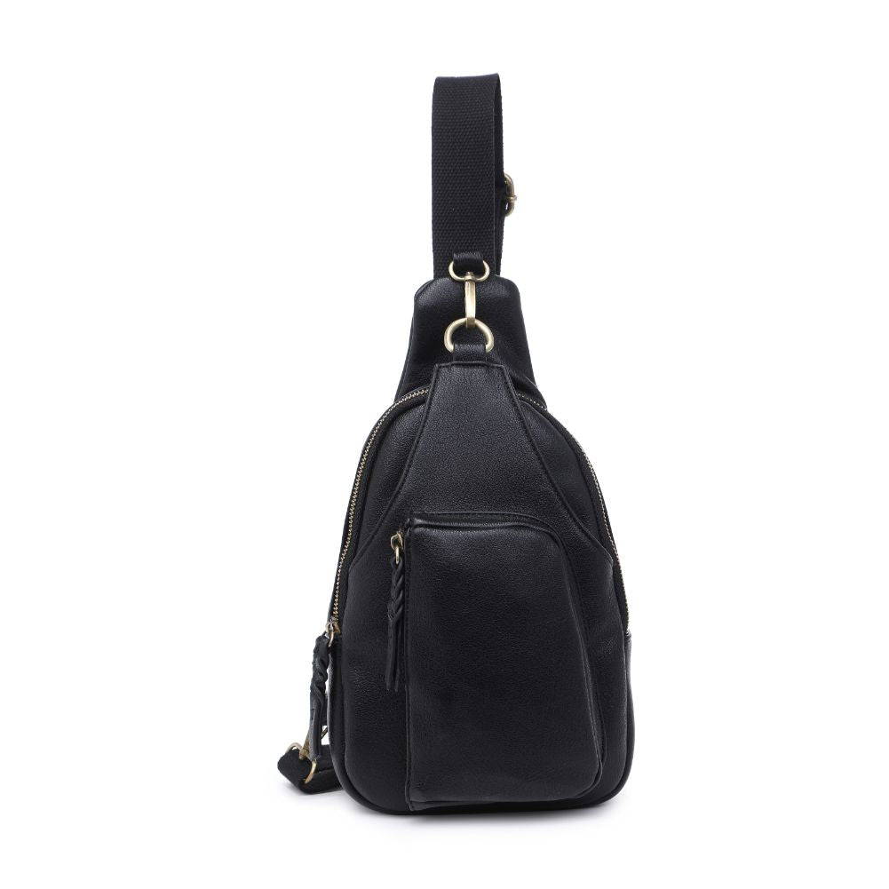 Product Image of Urban Expressions Wendall Sling Backpack 840611107206 View 5 | Black