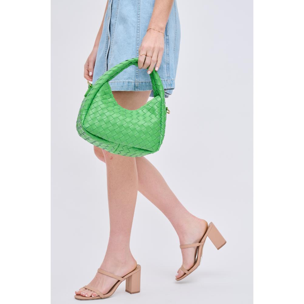 Woman wearing Green Urban Expressions Orie Crossbody 840611123305 View 2 | Green