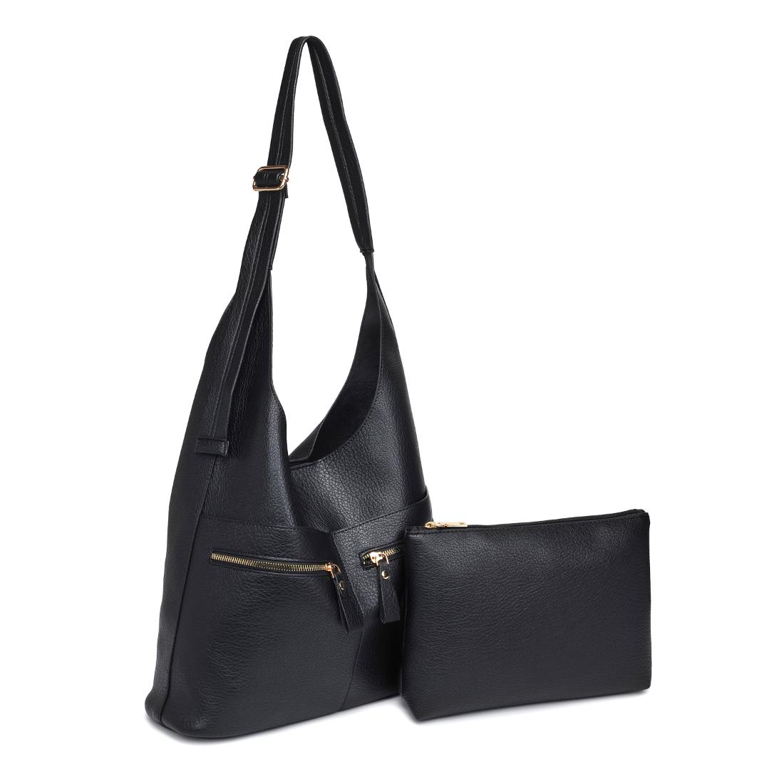 Product Image of Urban Expressions Rhea Hobo 840611145239 View 6 | Black