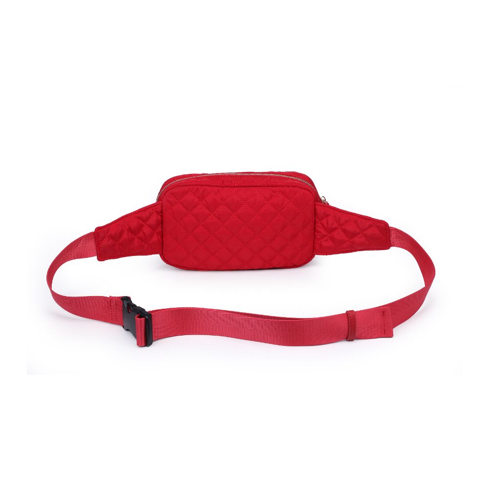 Product Image of Urban Expressions Teo - Quilted Nylon Belt Bag 840611114785 View 7 | Red