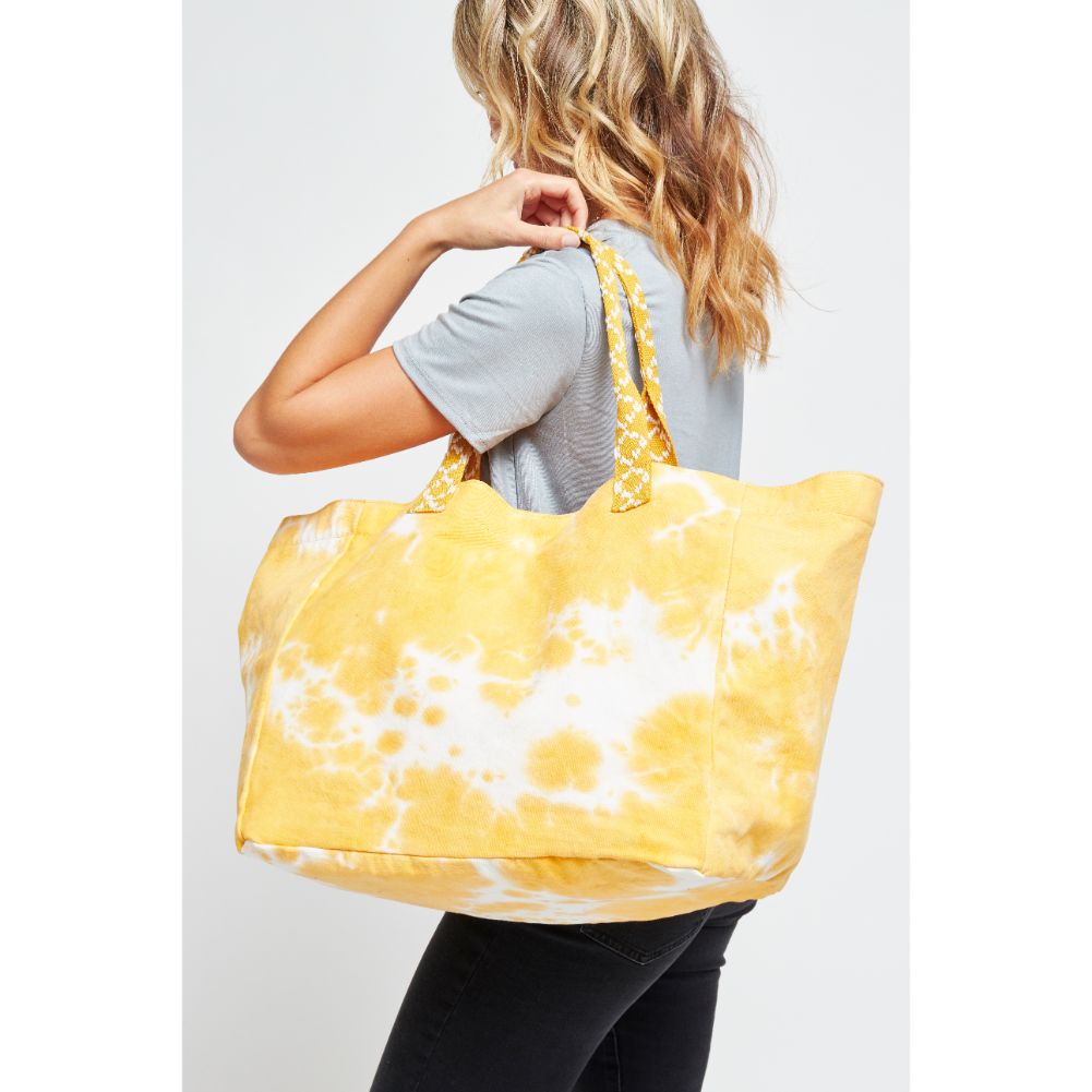 Woman wearing Yellow Urban Expressions Marbella Tote 840611178992 View 4 | Yellow