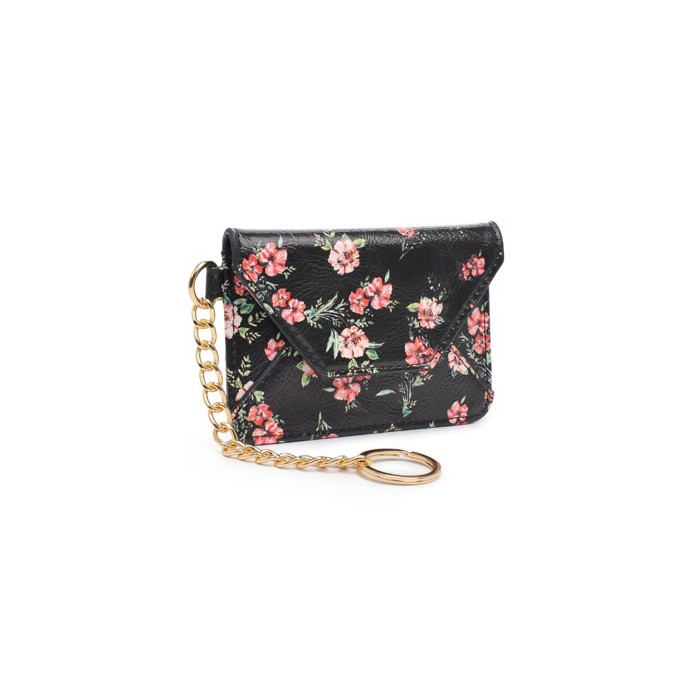 Product Image of Urban Expressions Gia - Floral Card Holder 840611181862 View 6 | Black