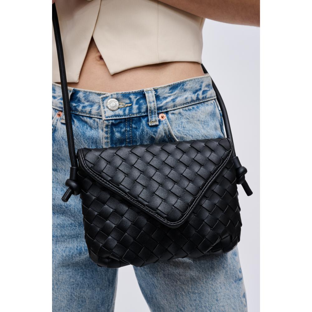 Woman wearing Black Urban Expressions Kylo Crossbody 840611124388 View 4 | Black