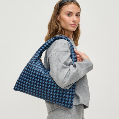 Woman wearing Denim Multi Urban Expressions Leah Hobo 840611126504 View 1 | Denim Multi