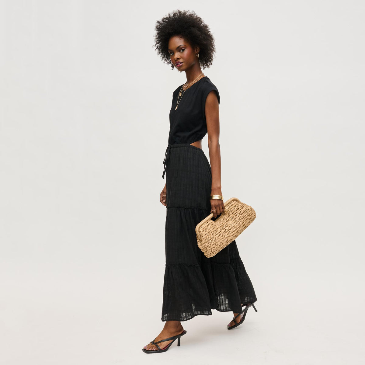 Woman wearing Natural Urban Expressions Lani Clutch 840611151629 View 3 | Natural