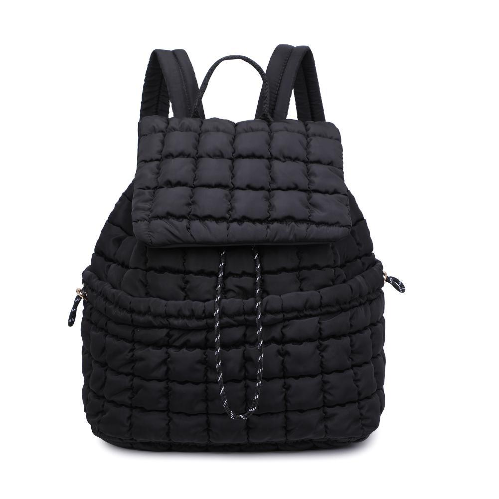 Product Image of Urban Expressions Allston - Quilted Nylon Puffer Backpack 840611140302 View 1 | Black