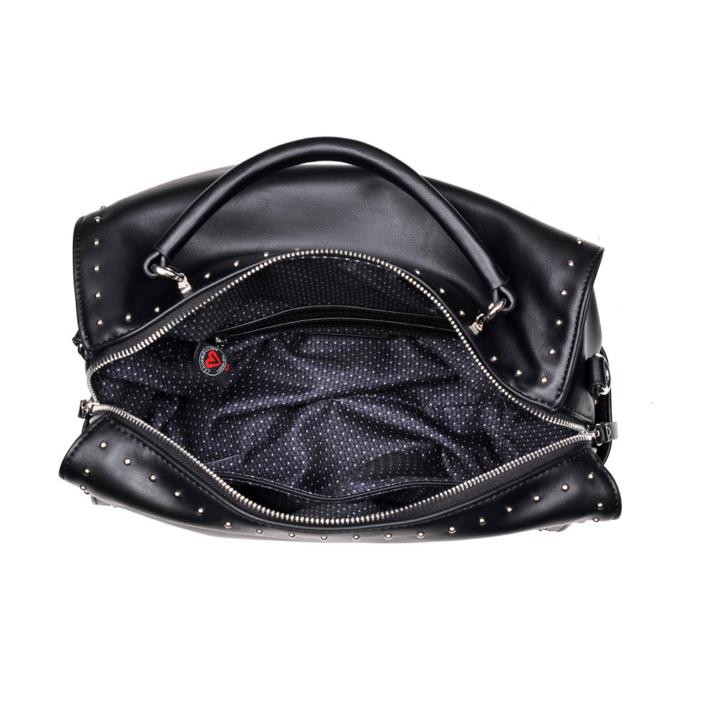 Product Image of Urban Expressions Madden Satchel 840611153739 View 8 | Black