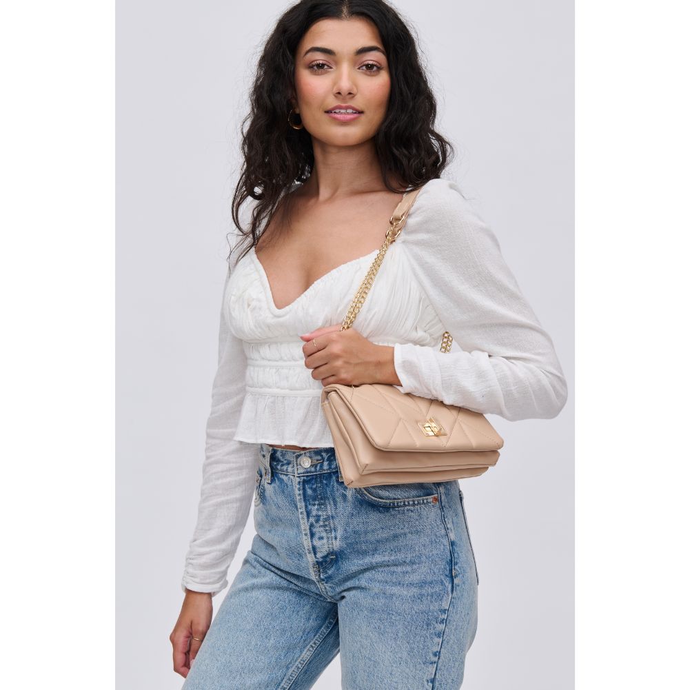 Woman wearing Natural Urban Expressions Madison Crossbody 840611114983 View 2 | Natural