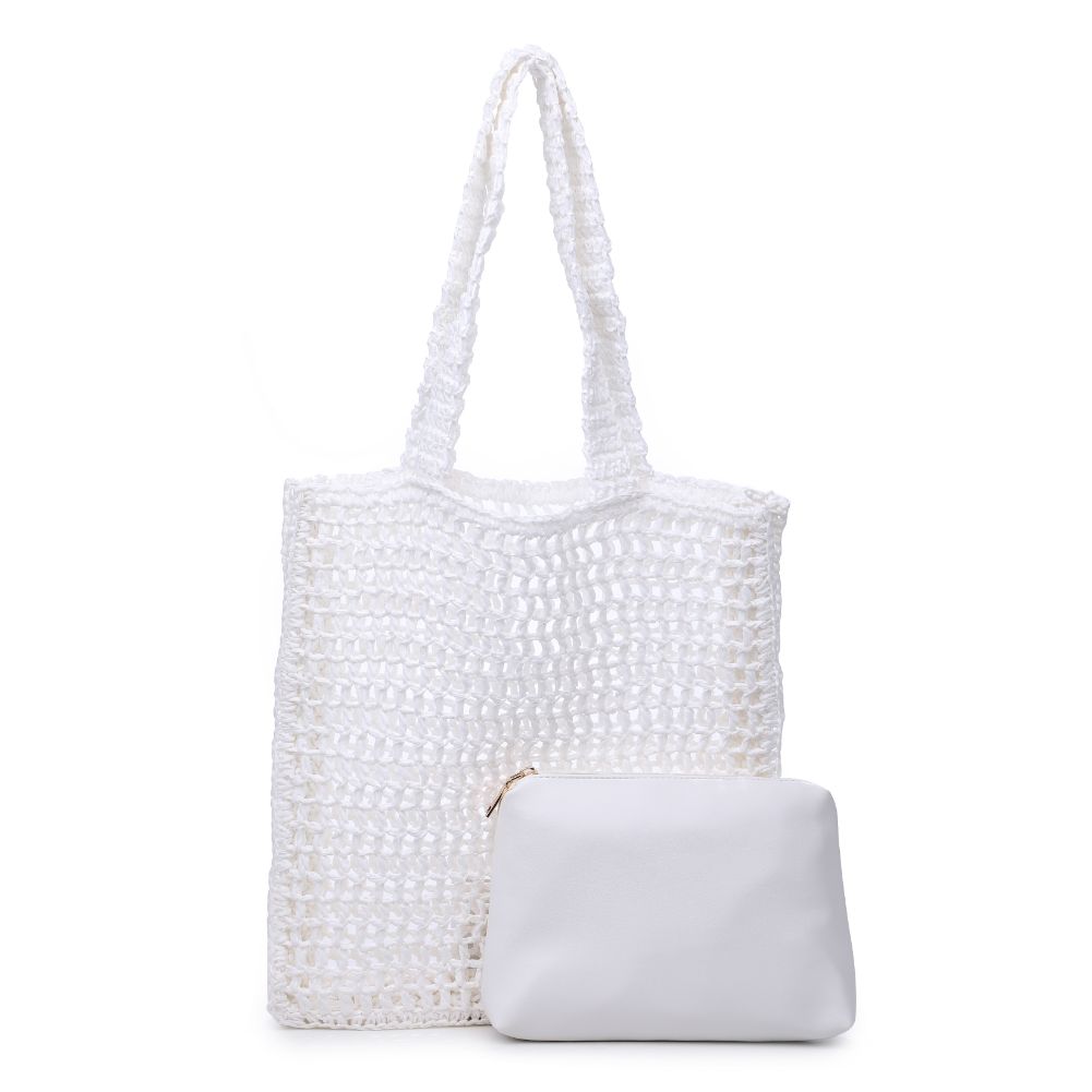 Product Image of Urban Expressions Bouvet Tote 818209017015 View 7 | White