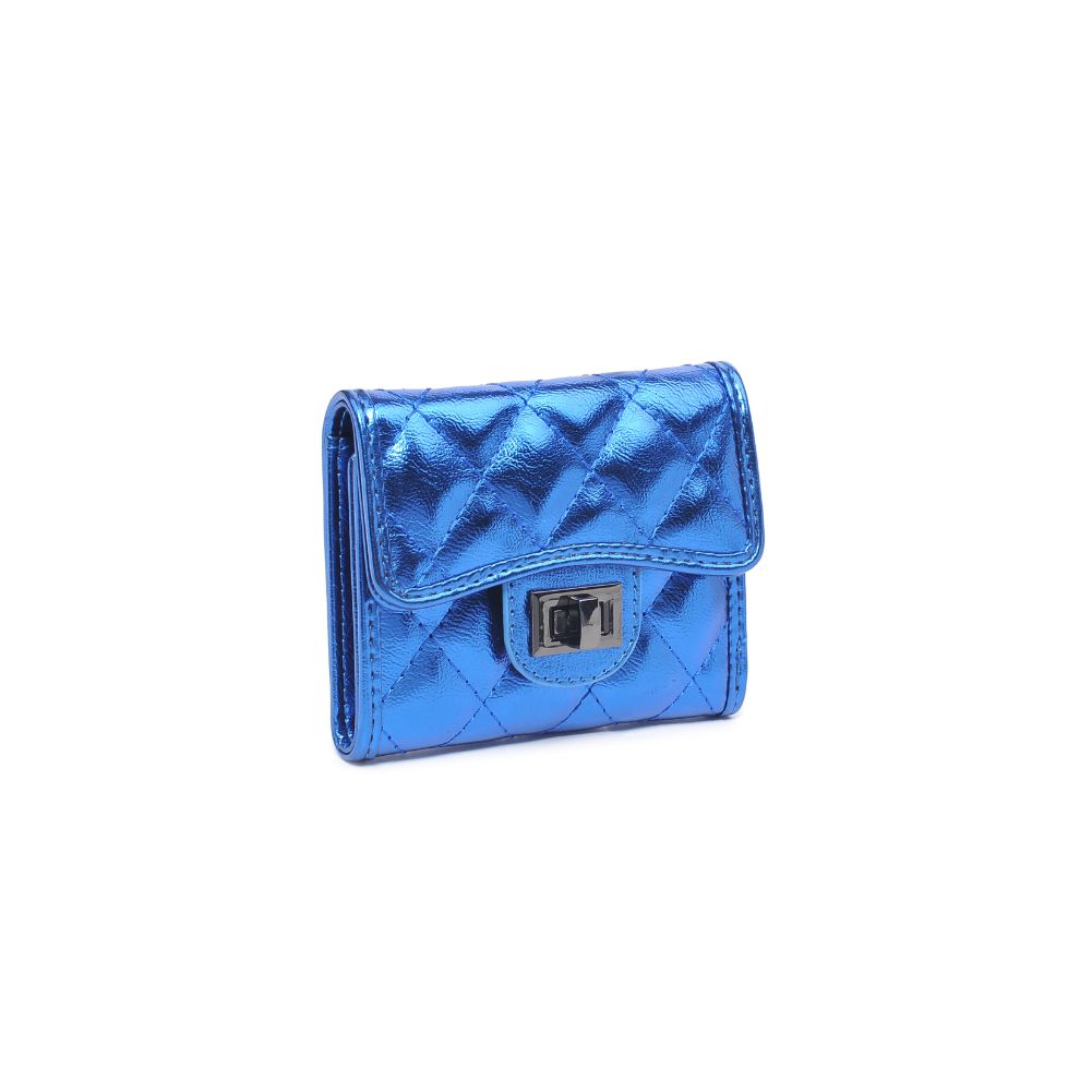 Product Image of Urban Expressions Shantel - Quilted Wallet 840611104793 View 6 | Blue