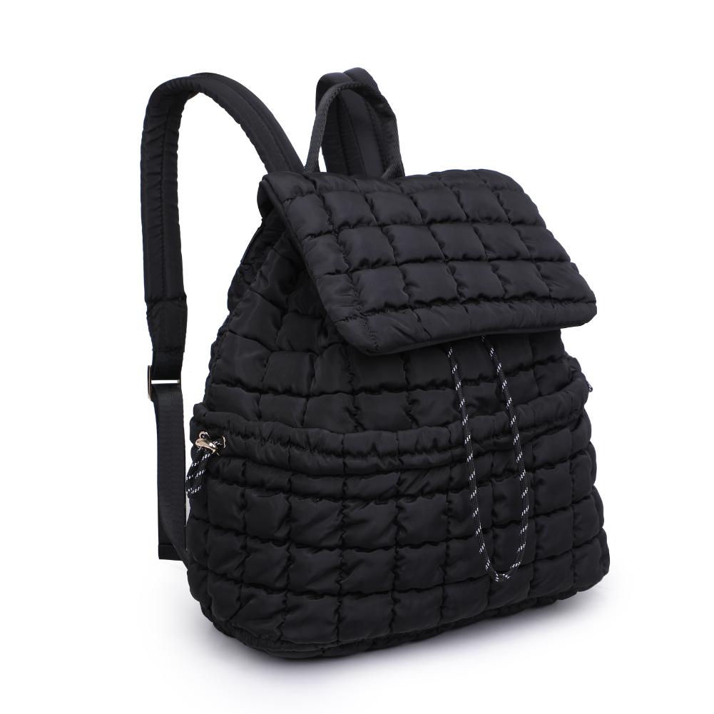 Product Image of Urban Expressions Allston - Quilted Nylon Puffer Backpack 840611140302 View 2 | Black