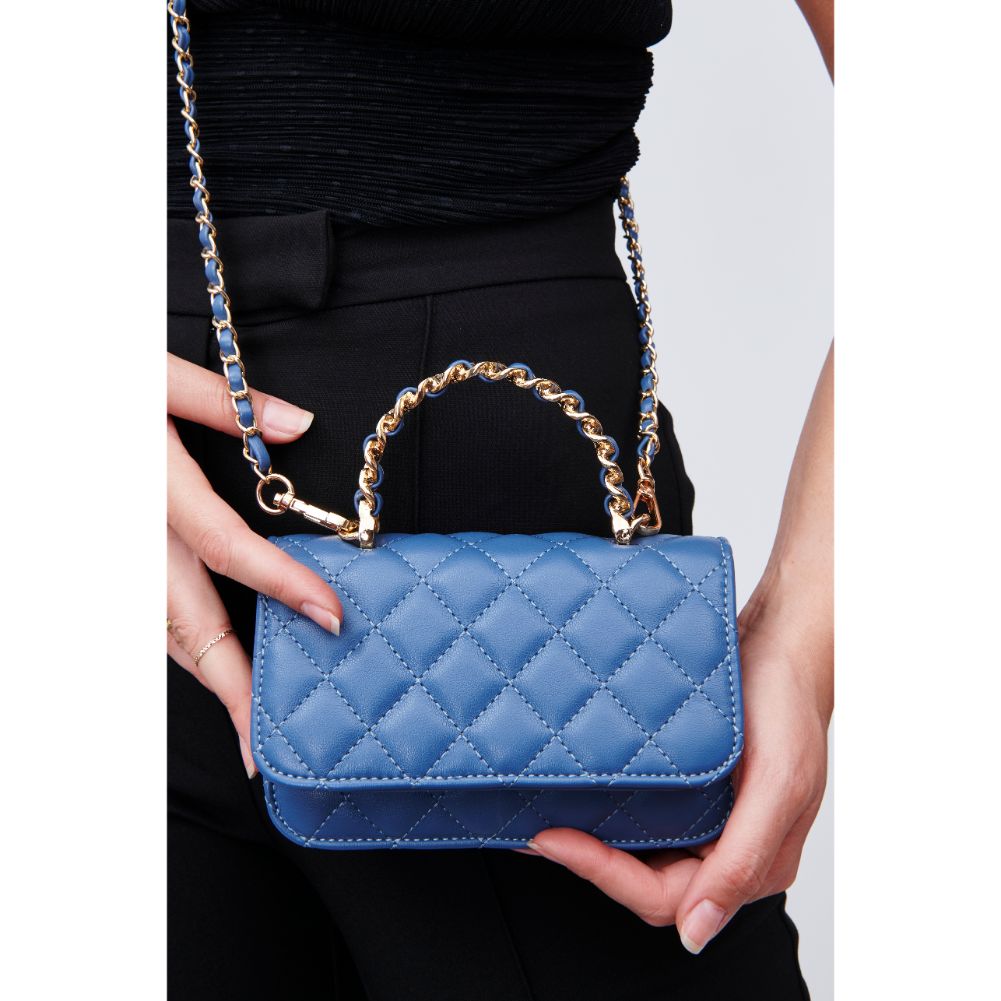 Woman wearing Denim Urban Expressions Zoya Mini Bag 818209010962 View 1 | Denim