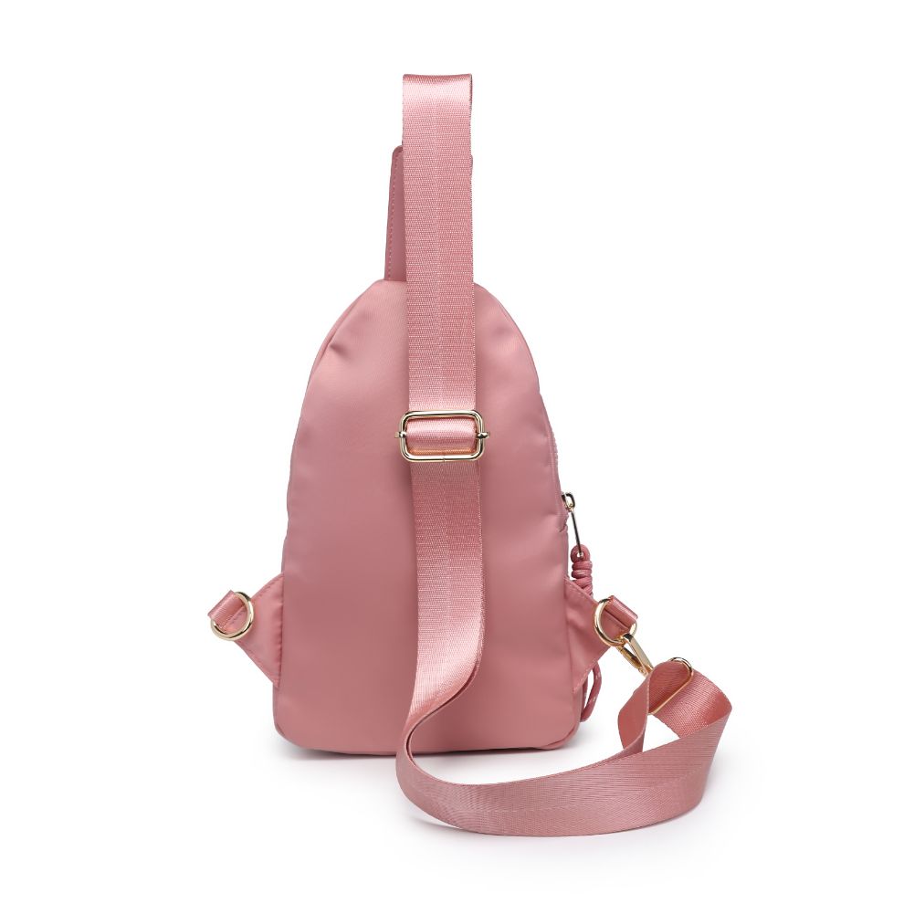 Product Image of Urban Expressions Ace Sling Backpack 840611177667 View 3 | Pastel Pink