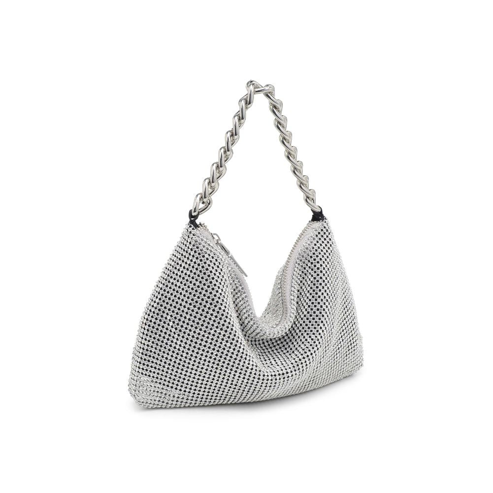 Product Image of Urban Expressions Trixie Evening Bag 840611106759 View 6 | Silver