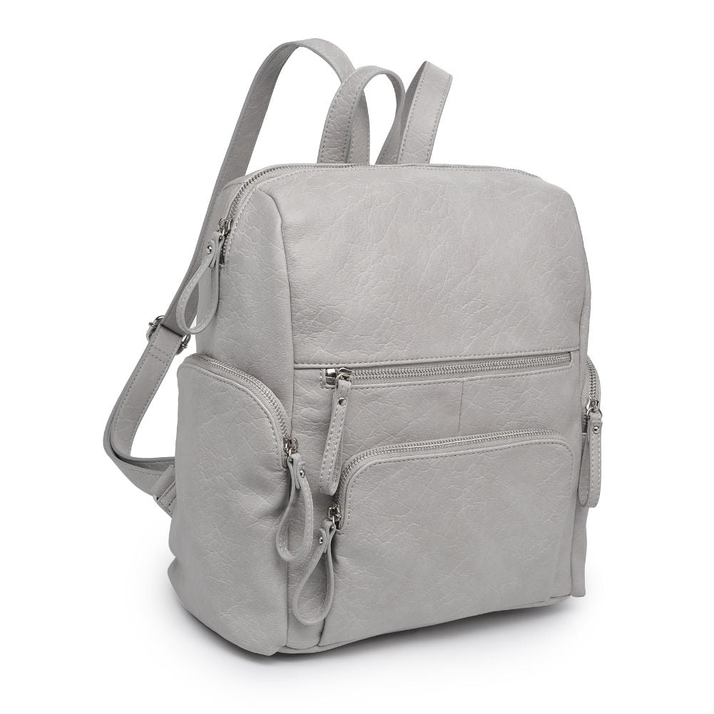 Product Image of Urban Expressions Kendall Backpack 818209018548 View 6 | Grey