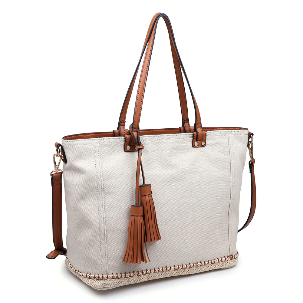 Product Image of Urban Expressions Santorini Tote NA-840611141149 View 2 | Ivory