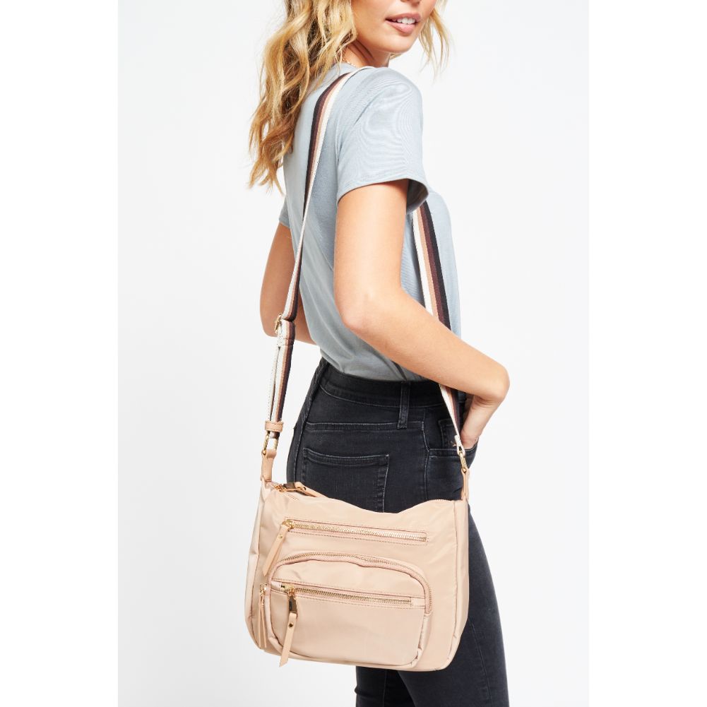 Woman wearing Natural Urban Expressions Mason Messenger 840611180728 View 1 | Natural