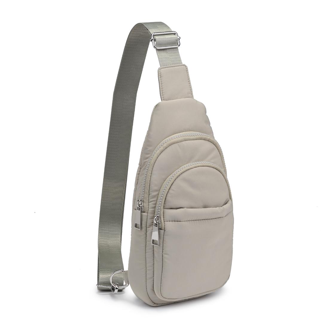 Product Image of Urban Expressions Kenny Sling Backpack 840611140883 View 6 | Sage