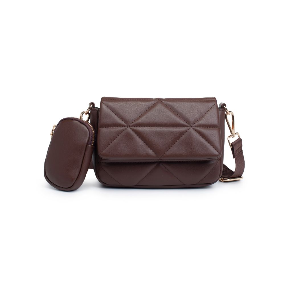 Product Image of Urban Expressions Tasha Crossbody 840611185679 View 6 | Espresso