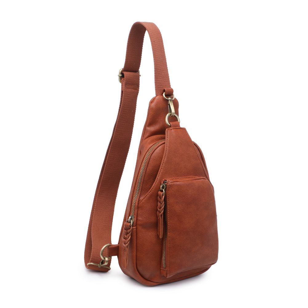 Product Image of Urban Expressions Wendall Sling Backpack 840611107220 View 6 | Tan