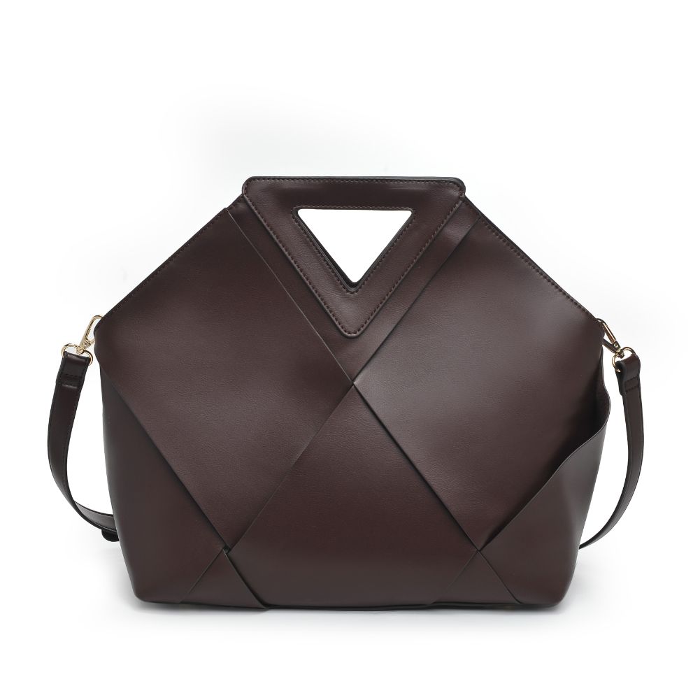 Product Image of Urban Expressions Athena Satchel 840611104205 View 5 | Chocolate