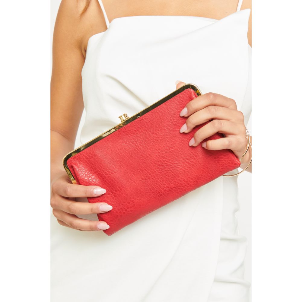 Woman wearing Scarlet Urban Expressions Sandra Wallet NA-840611151612 View 1 | Scarlet