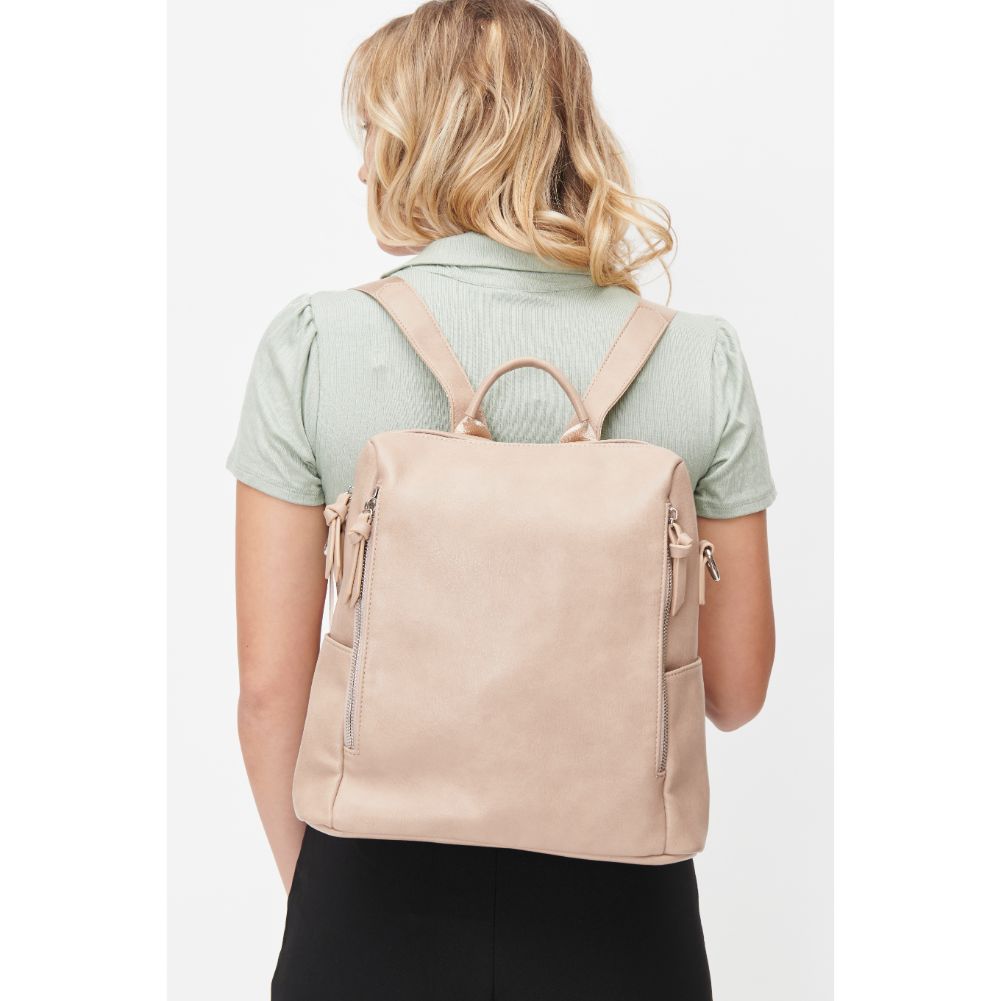 Woman wearing Natural Urban Expressions Edie Backpack 818209010306 View 1 | Natural