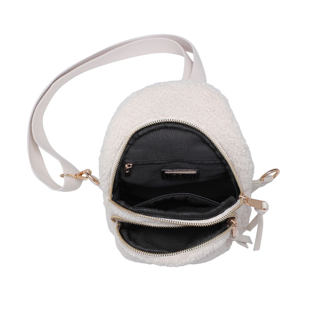 Product Image of Urban Expressions Ace - Sherpa Sling Backpack 840611120519 View 8 | Ivory