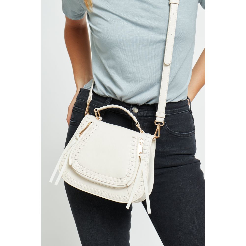 Woman wearing Cream Urban Expressions Khloe - Mini Crossbody 840611176615 View 4 | Cream