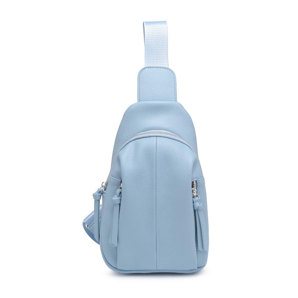 Product Image of Urban Expressions Emille Sling Backpack 840611191557 View 5 | Sky Blue