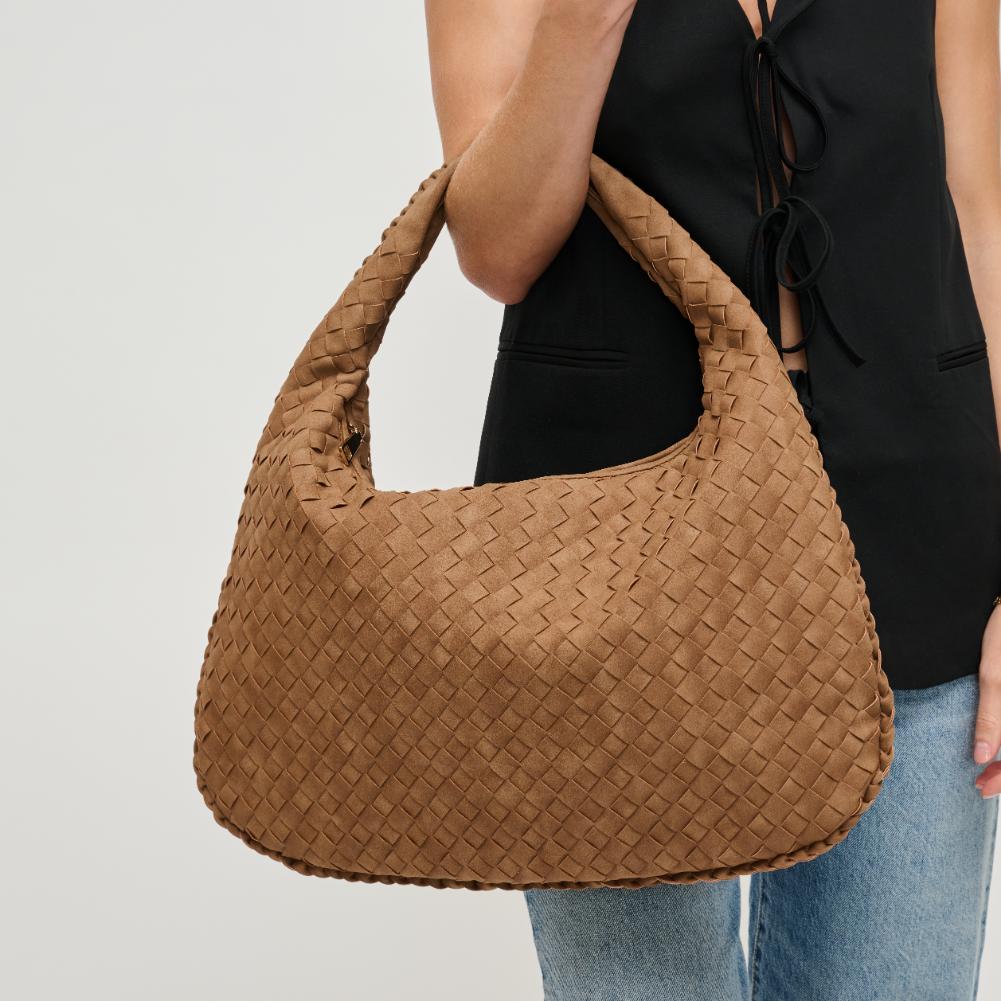 Woman wearing Nutmeg Urban Expressions Victoria Hobo 840611140852 View 4 | Nutmeg