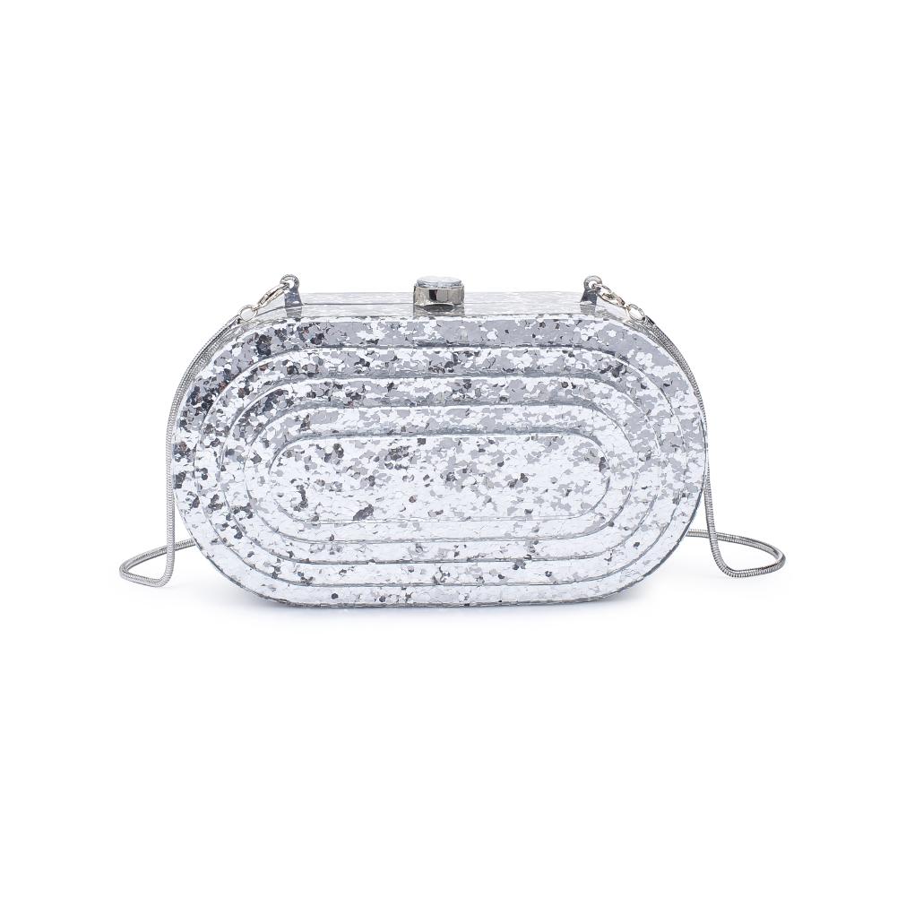 Product Image of Urban Expressions Jimberly Evening Bag 840611129277 View 5 | Silver