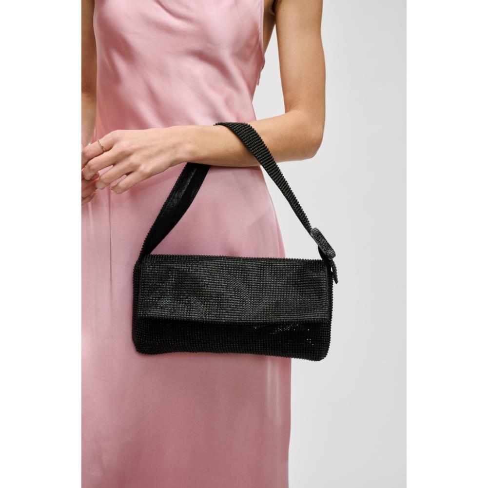 Woman wearing Black Urban Expressions Thelma Evening Bag 840611190505 View 4 | Black