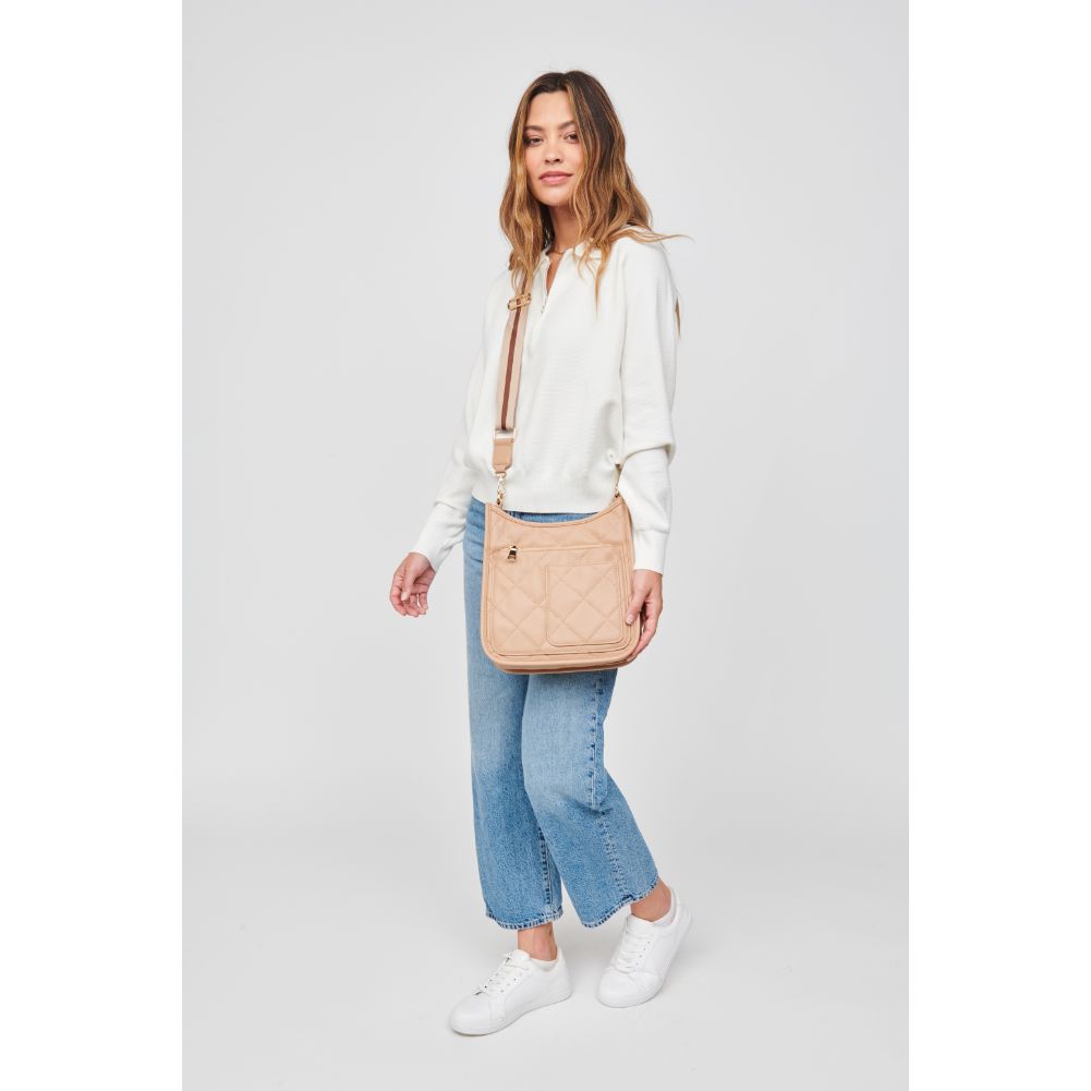 Woman wearing Natural Urban Expressions Harlie Crossbody 840611104854 View 3 | Natural