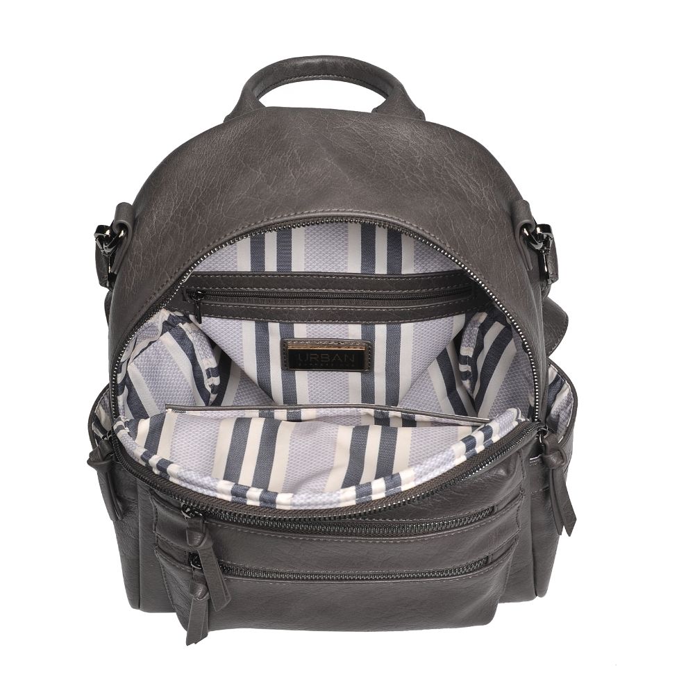 Product Image of Urban Expressions Reva Backpack 840611185259 View 8 | Gunmetal