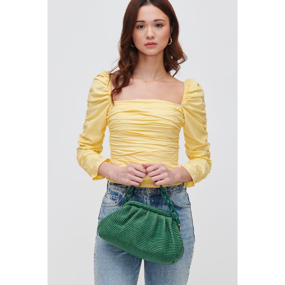 Woman wearing Basil Urban Expressions Solana Clutch 840611105752 View 1 | Basil