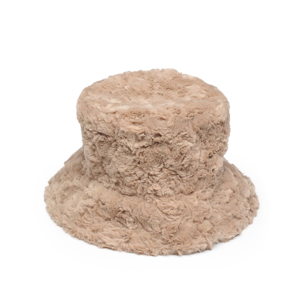 Product Image of Urban Expressions Faux Fur Bucket Hat Bucket Hat 818209014625 View 5 | Latte