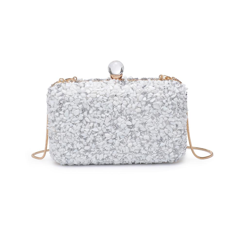 Product Image of Urban Expressions Penelope Evening Bag 840611130747 View 5 | White