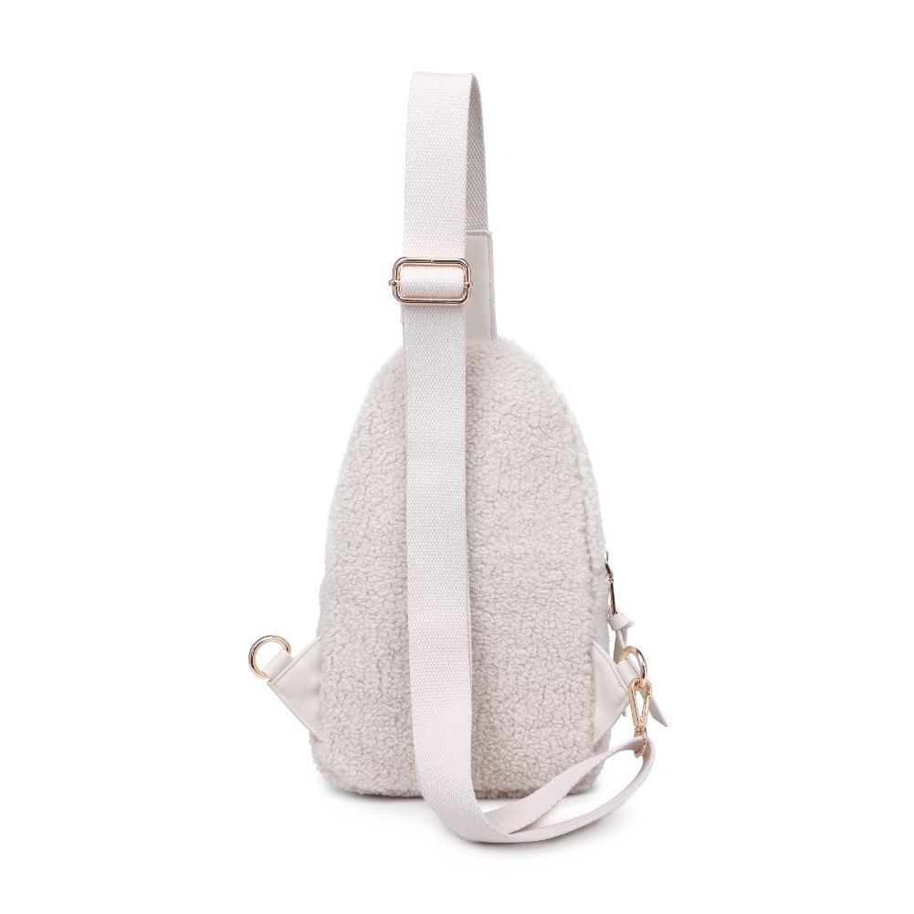 Product Image of Urban Expressions Ace - Sherpa Sling Backpack 840611120519 View 7 | Ivory