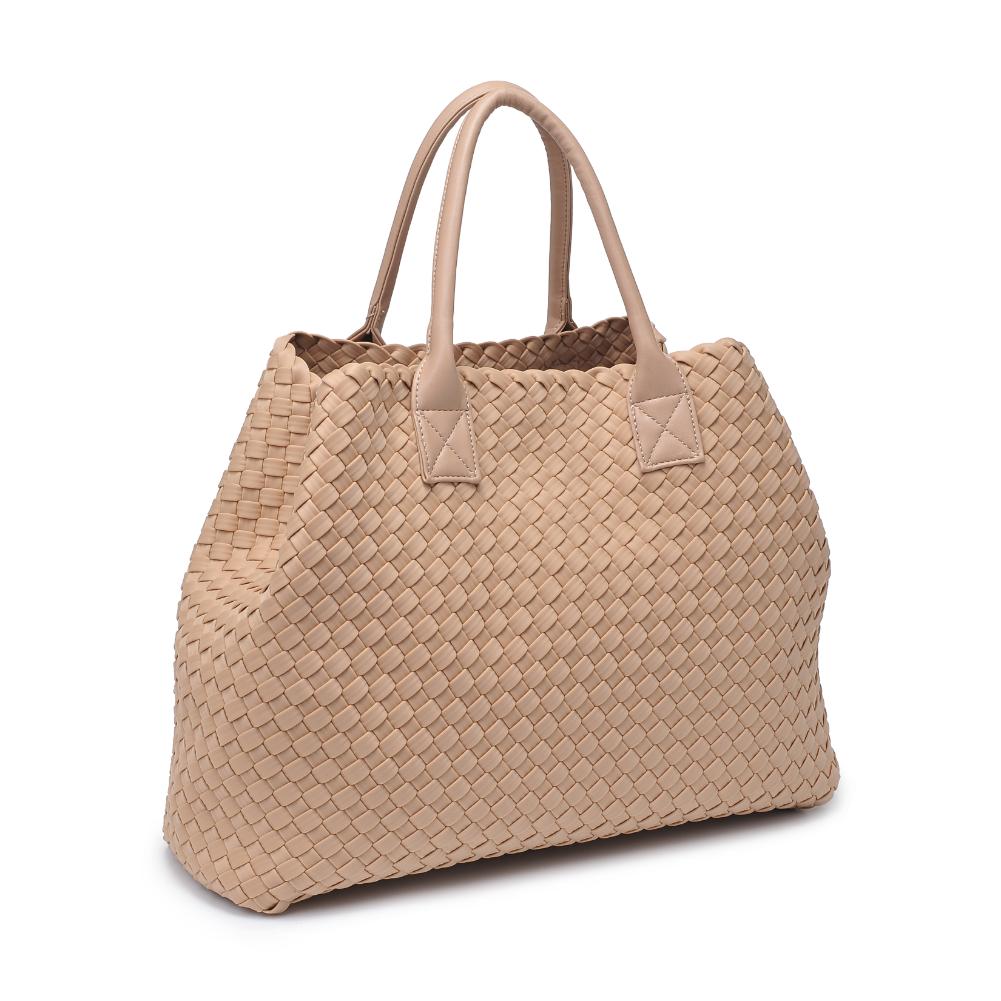 Product Image of Urban Expressions Ithaca - Woven Neoprene Tote 840611107886 View 6 | Natural
